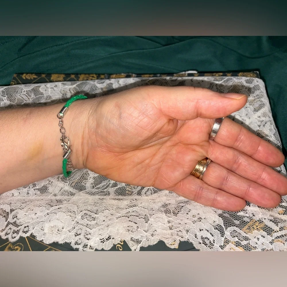 3 LEAF CLOVER | Silver Toned Lucky Irish Shamrock Charm on Rope Woven Bracelet